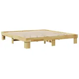 vidaXL Massivholzbett ohne Matratze 180x200 cm Eichenholz, vidaXL