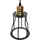 Mendler HWC-H81 5-flg. E27 60 cm rund schwarz/Metall