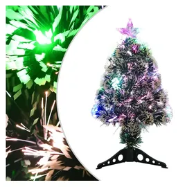 vidaXL Weihnachtsbaum mit Beleuchtung Grün und Weiß 64 cm