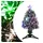 vidaXL Weihnachtsbaum mit Beleuchtung Grün und Weiß 64 cm
