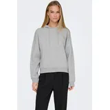 Only Kapuzensweatshirt Light Grey Melange XS