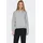 Only Kapuzensweatshirt Light Grey Melange XS