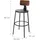 Relaxdays Barhocker 2er Set 99 x 54 cm Braun/Schwarz