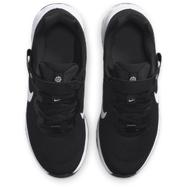 Nike Revolution 6 FlyEase Sneaker, Black White Dk Smoke Grey, 39