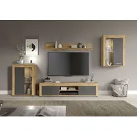 INOSIGN Wohnwand »Aosta, 4-tlg., bestehend aus: 2x Vitrine, Lowboard