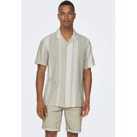 Only & Sons Kurzarmhemd Braun XL