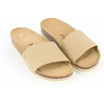 Espadrij l’originale Sandalette aus Leder Modell Copine Velour beige