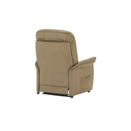 HIMOLLA Sessel 7706 Leder 101 x 112 x 101 cm Beige elektrisch