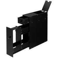 Komfotteu Badezimmerschrank aus Holz 16x48,5x58cm, Schwarz - 2 Jahre