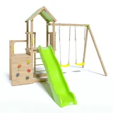 Trigano Spielturm Ultra Xperience mit Rutsche Sandkasten Kletterwand & Schaukel