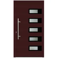 KNOCK Flügelüberdeckende Kunstoff-Haustür »Terra«, purpur - rot
