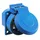 as - Schwabe Einbausteckdose IP54 Blau