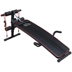 HOMCOM Bauchtrainer Stahl, EVA