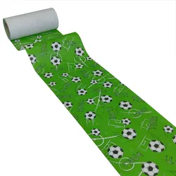 JUNOPAX Papiertischläufer Fußball 50m x 0,20m, nass- und wischfest