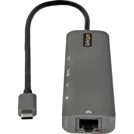 Startech StarTech.com USB-C Multiport Adapter - USB-C auf 4K 60Hz HDMI 2.0, 100W Power Delivery Pass-Through, SD/MicroSD, 2 Port USB 3.0 Hub, GbE - USB-C Mini Dock - 30cm langes Kabel (DKT30CHSDPD1)