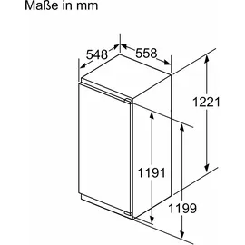 Siemens iQ500 KI42LSDD1 Einbaukühlschrank (187 l, 1221 mm hoch)