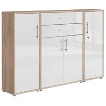 MID.YOU Office Edition Aktenschrank 172,6 x 113,6 x 33,0 cm Weiß