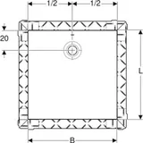 Geberit Olona Rechteck-Duschwanne, 550.903.00.1