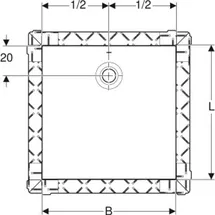 Geberit Olona Rechteck-Duschwanne, 550.903.00.1