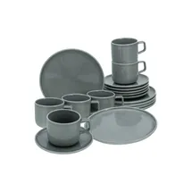 CreaTable Chef Collection Kaffeeservice 18-tlg. grau