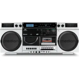Medion LIFE P66538 Retro-Boombox silber