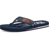 S.Oliver Herren Zehentrenner Flip Flops Sommer, Blau 45 EU