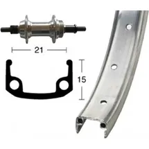 Winora H-Rad 26x1.9Alu-Schr.ZKR 6/7f.Starr 36L Alu-Kastenfelge silber.Zink-Spei.