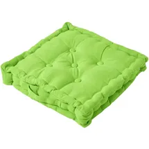 Homescapes Kissenbezug Sitzkissen 50 x 50 cm Grün
