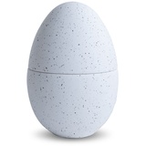 Cooee Design Bonbonniere aus Keramik in der Farbe White-Shell Handgefertigt, Maße: 10cm x 10cm x 18cm, HI-056-02-WH