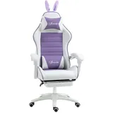 Vinsetto Gaming-Stuhl,, Violett, Leder, 63x142x65 cm, Kinder- & Jugendzimmer, Jugendmöbel, Gamingstühle