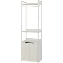 [en.casa] Standgarderobe Jässaatka 200 x 61 x 40 cm Grau