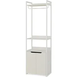 [en.casa] Standgarderobe Jässaatka 200 x 61 x 40 cm Grau