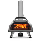 ooni Karu 2 Pro Multi-Brennstoff Pizzaofen - Holz und Gas Outdoor Pizzaofen mit Pizzastein & Integriertem Thermometer, Pizzaofen Outdoor, Dual Fuel 40,6 cm Pizzamaker, Outdoor Kochen Grill