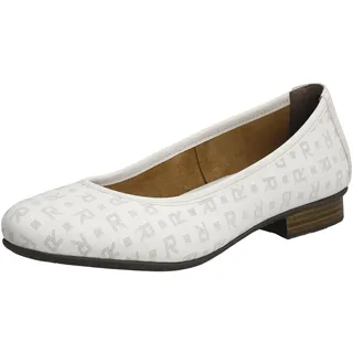 Rieker Damen 51994 Ballerinas, Weiß, 39 EU