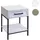 Mendler Nachtschrank HWC-N91 59 x 43 x 36 cm Weiß