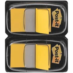Post-it Index 2x Haftstreifen »Index« 43,2 x 25,4 mm gelb, 4.32x2.54 cm