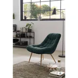 SalesFever Relaxsessel Toulon Samt 76 x 85,6 x 85,6 cm Grün