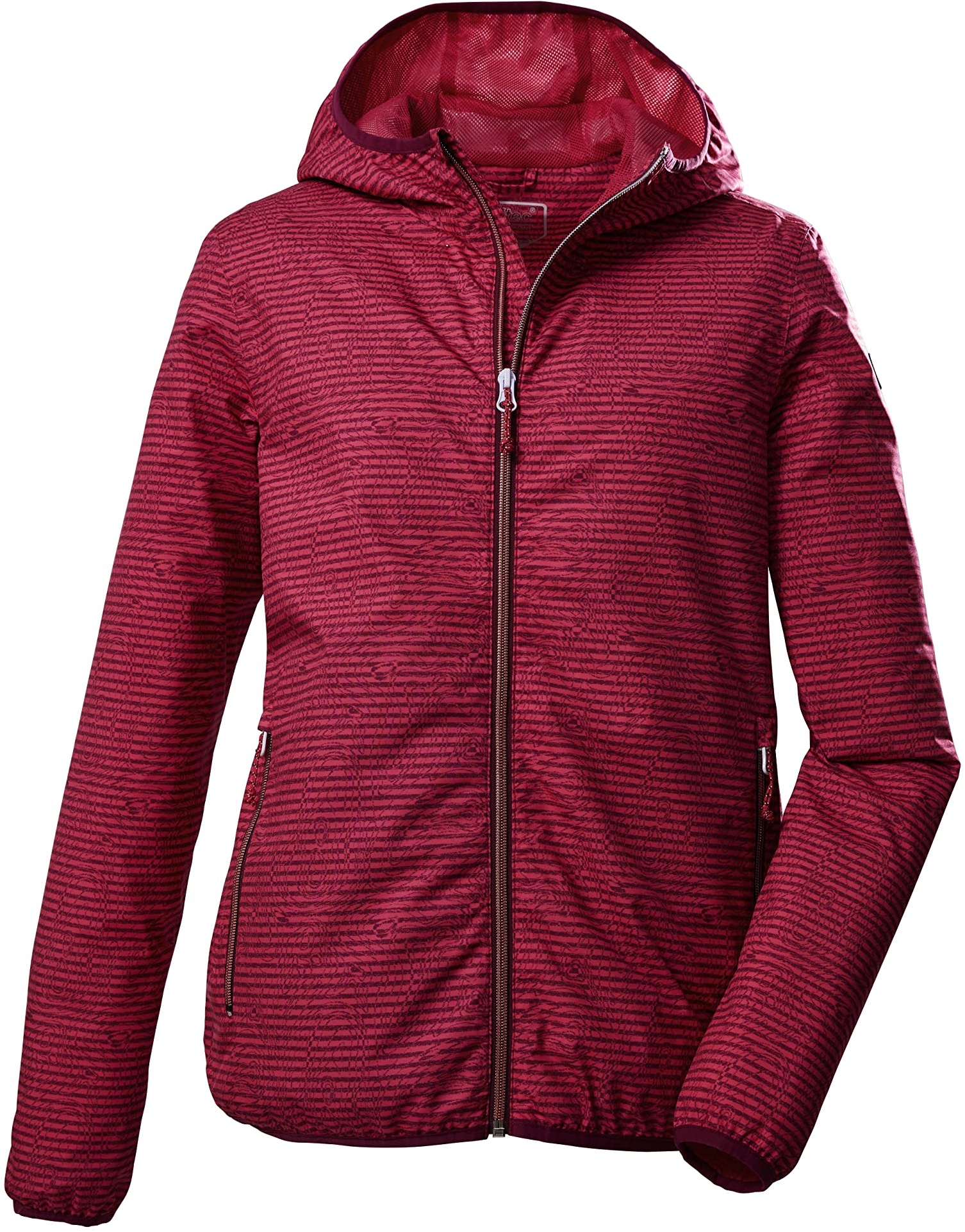 killtec Damen Funktionsjacke/Outdoorjacke mit Kapuze, packbar KOS 63 WMN JCKT, rose, 36, 39164-000