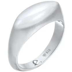 Elli PREMIUM Siegelring Marquise Design 925 Silber rhodiniert 62 Damen 