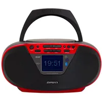 Aiwa BBTU-500DAB/RD Dab+ Bluetooth Radio, Rot