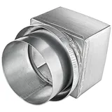 Grömo Übergangsrohr Grömo Kastenrohr auf Standrohr, Zink, verschiedene Größen (Ausführung: Ø 80/80mm)