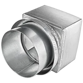 Grömo Übergangsrohr Grömo Kastenrohr auf Standrohr, Zink, verschiedene Größen (Ausführung: Ø 80/80mm)