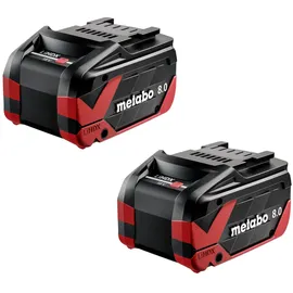 Metabo 2x LiHDX Akkupack 18 V 8,0 Ah