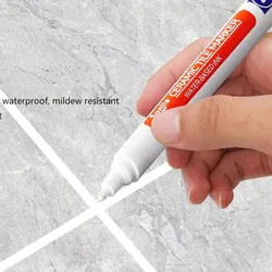 1Pcs Wasserdicht Weiß Wand Fliesen Marker Stift Mörtel Restaurator Lücke Reparatur Für Bad Boden Naht Farbe Füllung Bau Werkzeuge