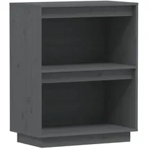 vidaXL Nachtschrank 60 x 34 x 75 cm Grau