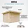TIMBELA Gartenhaus 2,79 x 4,12 m Terra Brown