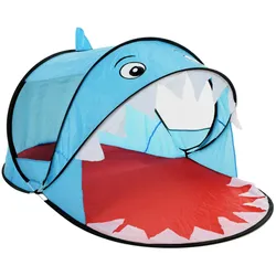 Kinder Pop-Up Strandmuschel Strandzelt Sichtschutz Zelt Blau UV 50+