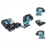 Makita DJV 184 RG Akku Pendelhub Stichsäge 18 V Brushless + 2x Akku 6,0 Ah + Ladegerät