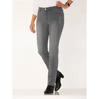 Classic Basics Bequeme Jeans CLASSIC BASICS, Damen, Gr. Normalgrößen, blau, bleached, 81% Baumwolle, 17% Polyester, 2% Elasthan, unifarben, lang, Jeans