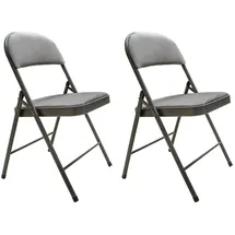 Hti-Living Klappstuhl Dima Velvet grau